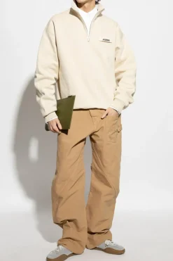 Jacquemus cream Sweatshirt with logo