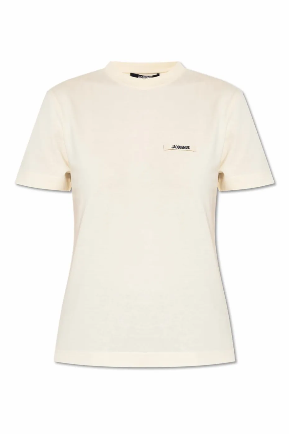 Jacquemus cream T-shirt with logo patch