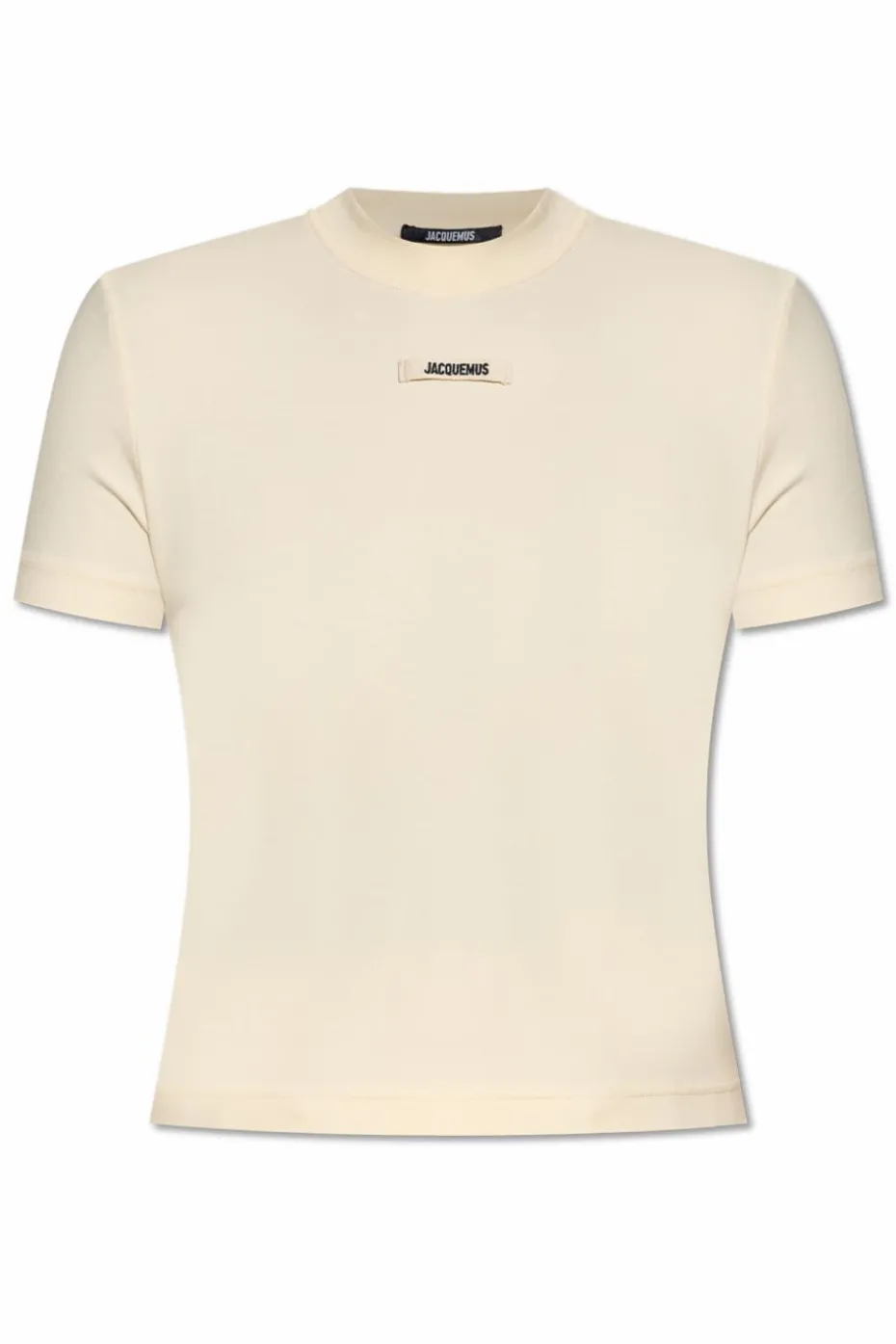 Jacquemus cream T-shirt with logo patch