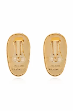 Jacquemus GOLD Animal motif clip-on earrings
