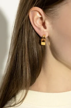 Jacquemus GOLD Brass earrings `Nodo`