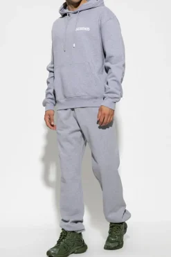 Jacquemus GREY Sweatpants with logo