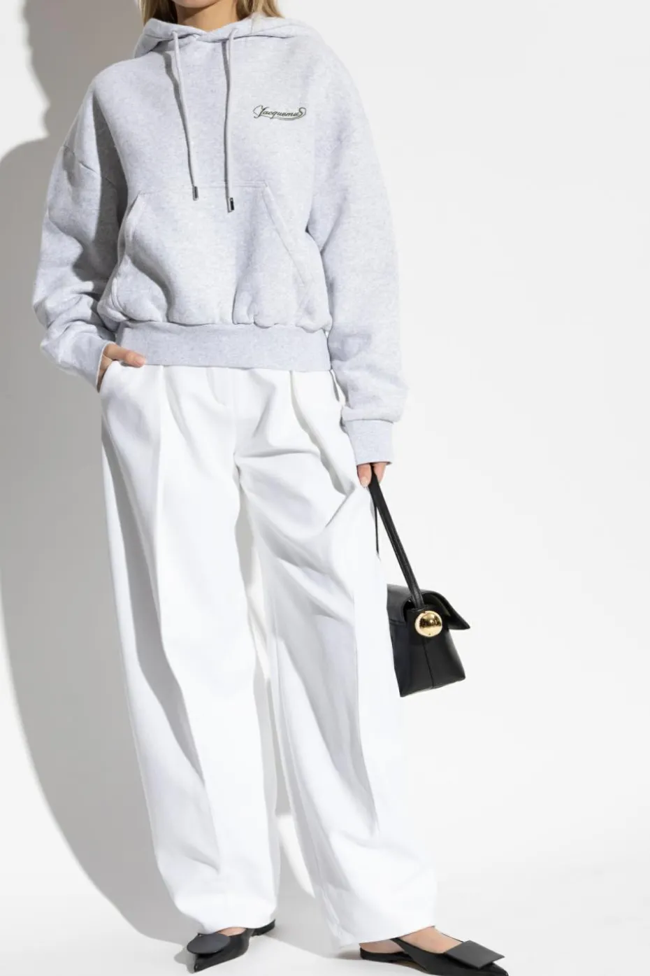 Jacquemus GREY Sweatshirt with logo
