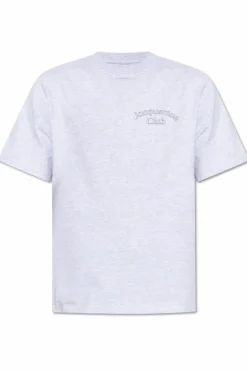 Jacquemus GREY T-shirt with logo