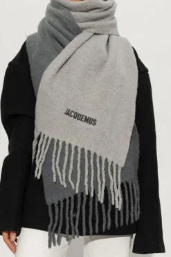 Jacquemus GREY Wool scarf