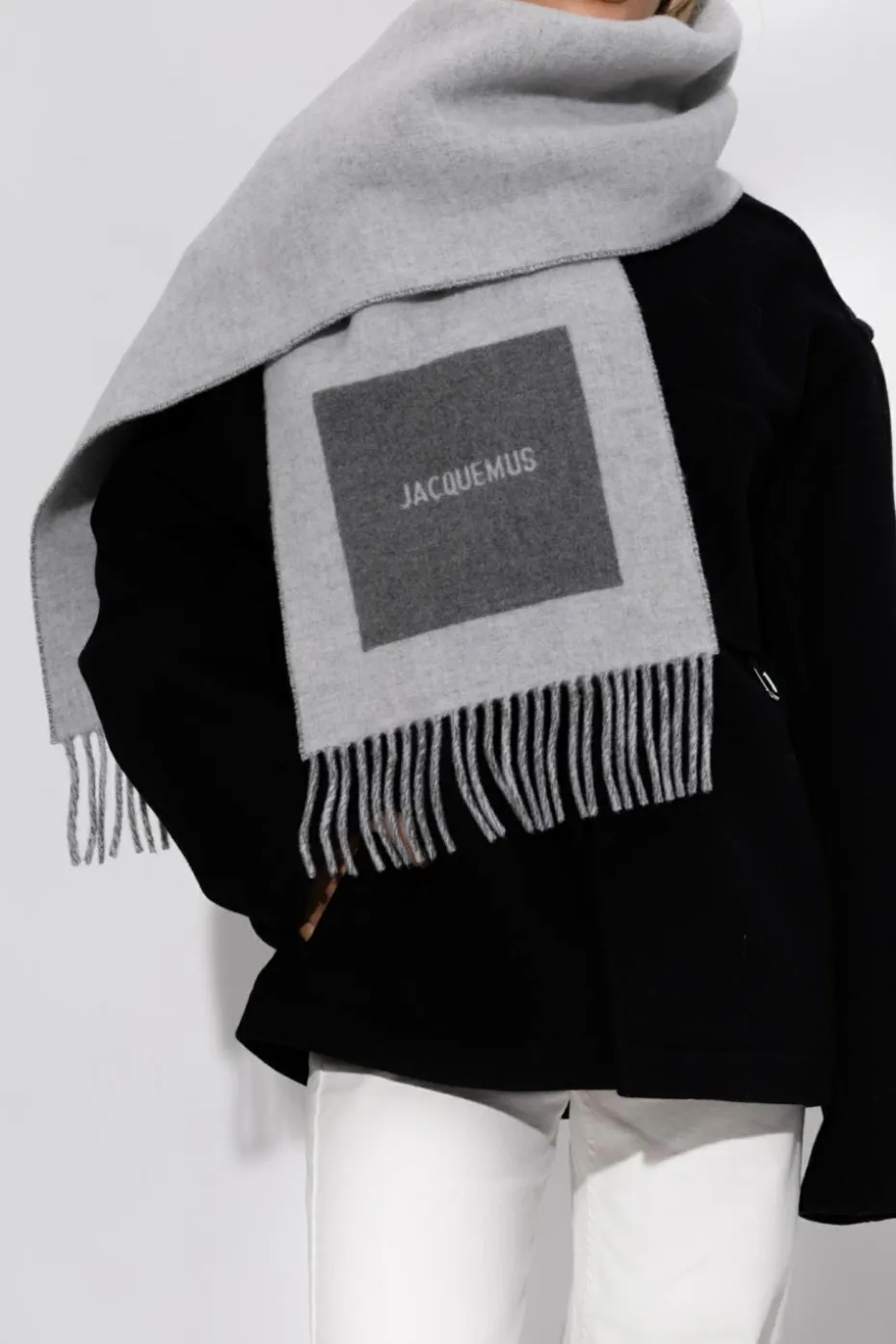 Jacquemus GREY Wool scarf