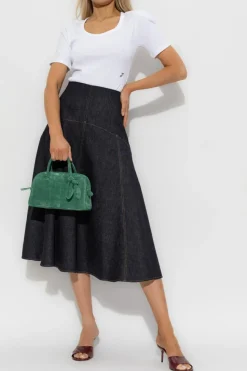 Jacquemus NAVY BLUE Denim skirt