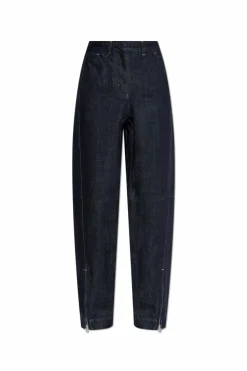Jacquemus NAVY BLUE Jeans with logo