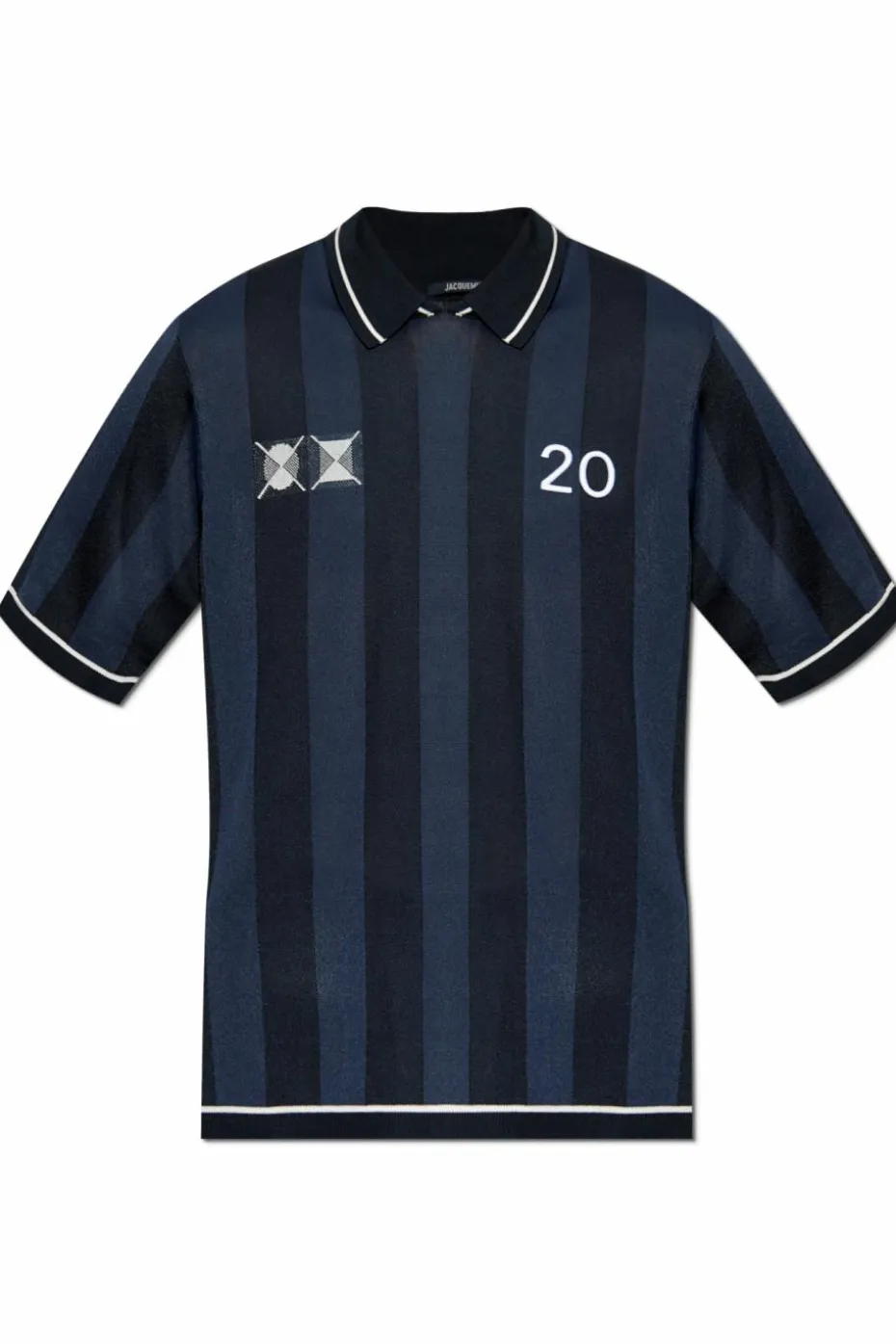 Jacquemus NAVY BLUE Patterned polo