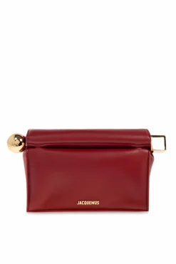 Jacquemus RED Handbag `La Pochette Rond`