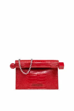 Jacquemus RED Handbag Le Petite Pochette Rond