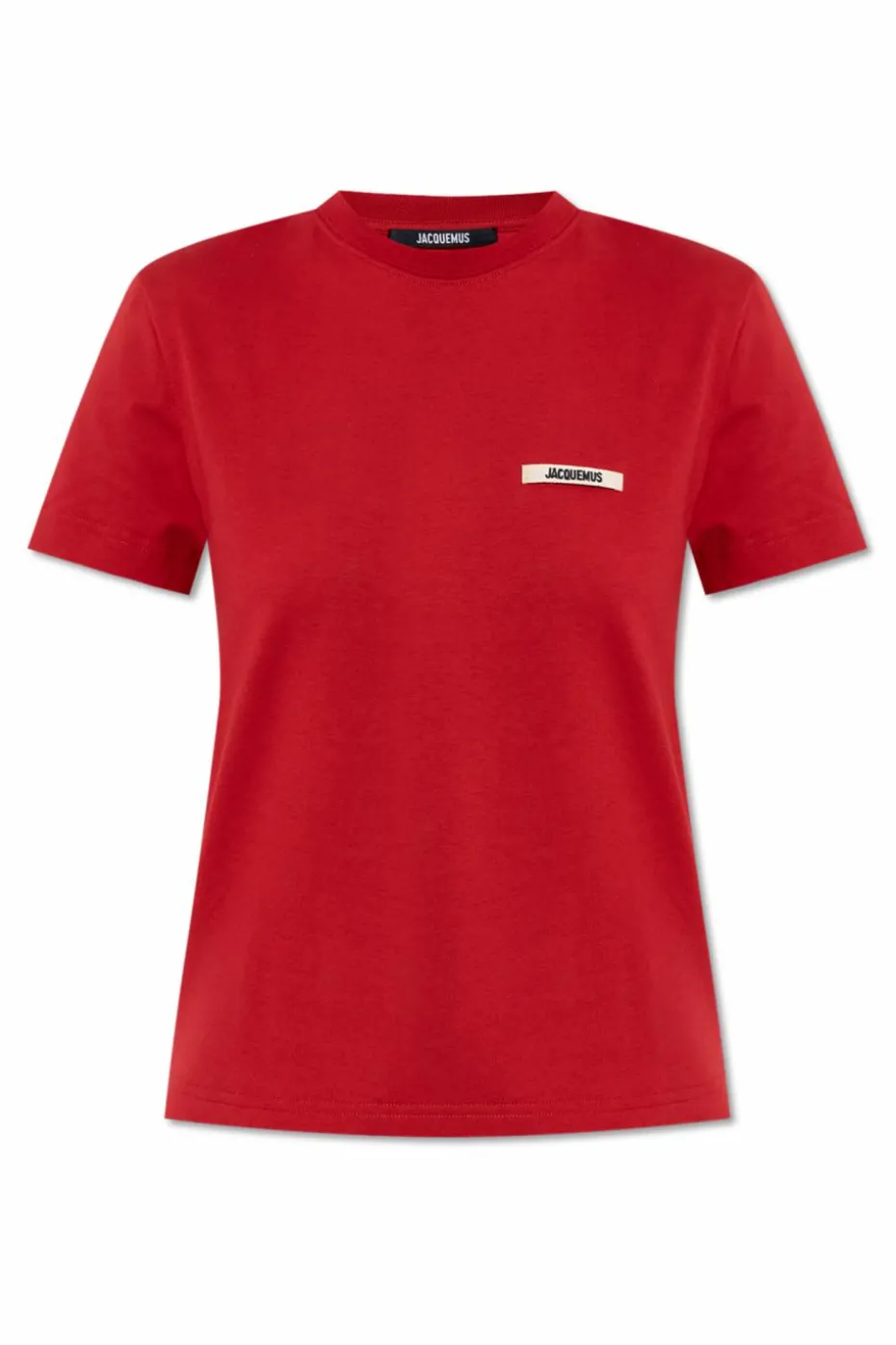 Jacquemus RED T-shirt with logo patch