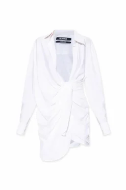 Jacquemus WHITE Asymmetrical dress