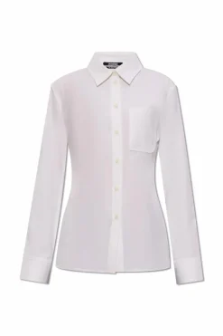Jacquemus WHITE Cotton shirt with opening