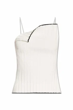 Jacquemus WHITE Pleated Camisole Top 'Plisse'