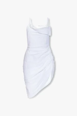 Jacquemus WHITE āSaudadeā slip dress