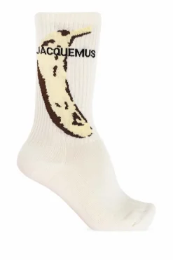 Jacquemus WHITE Socks with logo