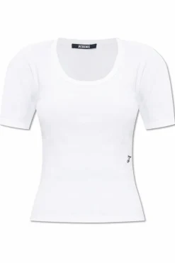 Jacquemus WHITE Top with shoulder pads