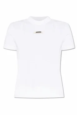 Jacquemus WHITE T-shirt with logo patch
