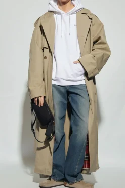 Jacquemus WHITE ‘Typo’ hoodie with logo