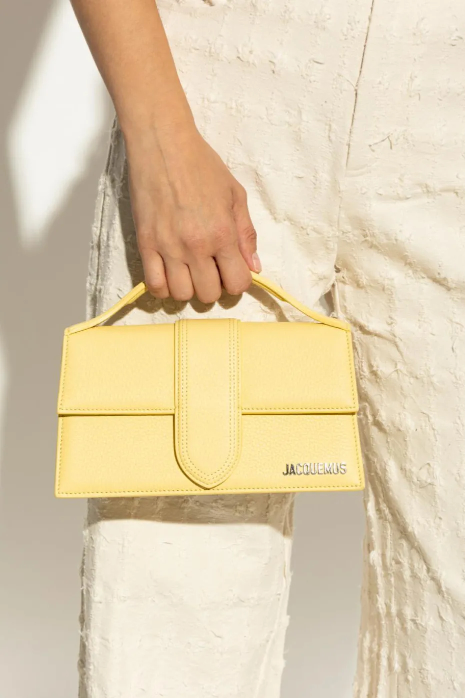 Jacquemus YELLOW Handbag `Le Grand Bambino`