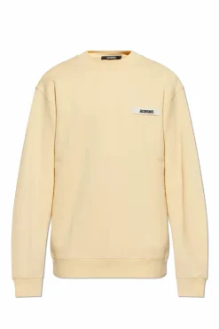 Jacquemus YELLOW Sweatshirt with logo