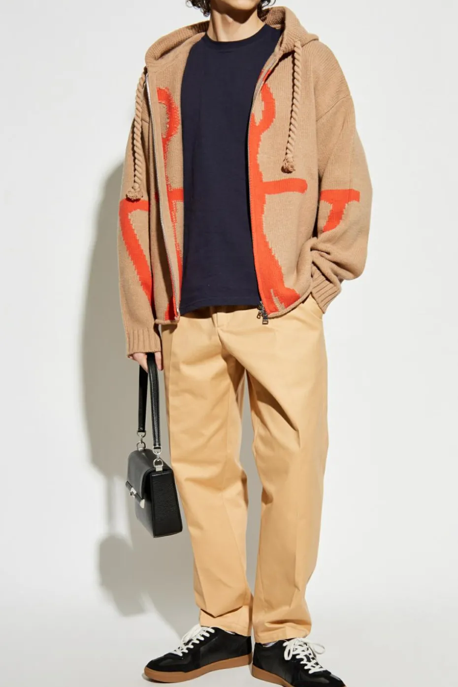 JIL SANDER beige Cotton pants