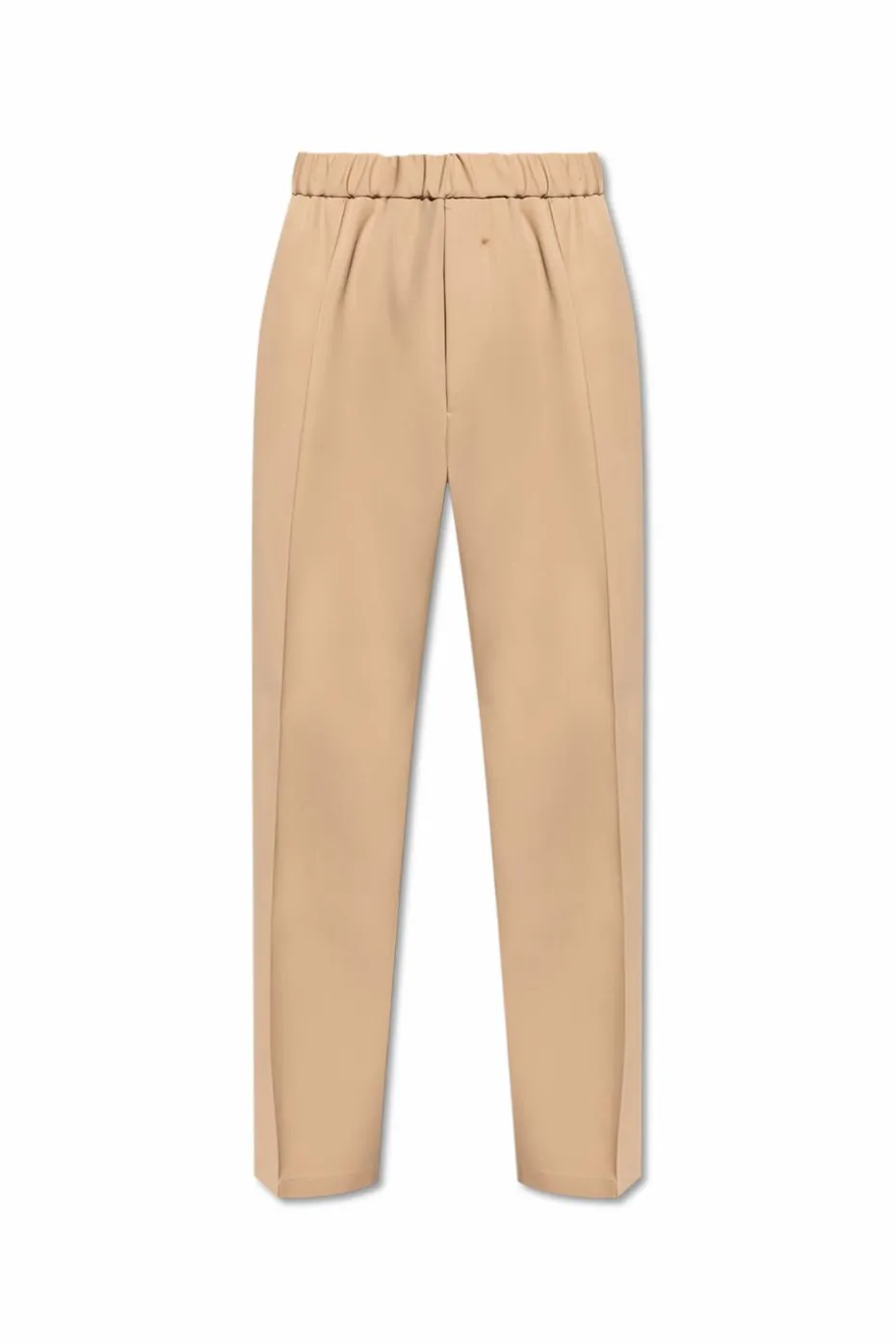 JIL SANDER beige Creased trousers
