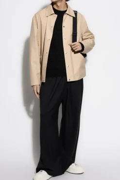 JIL SANDER beige Jacket with logo