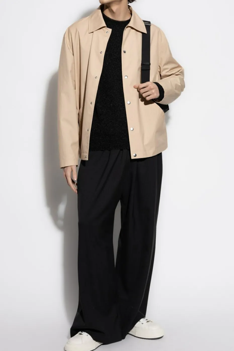 JIL SANDER beige Jacket with logo
