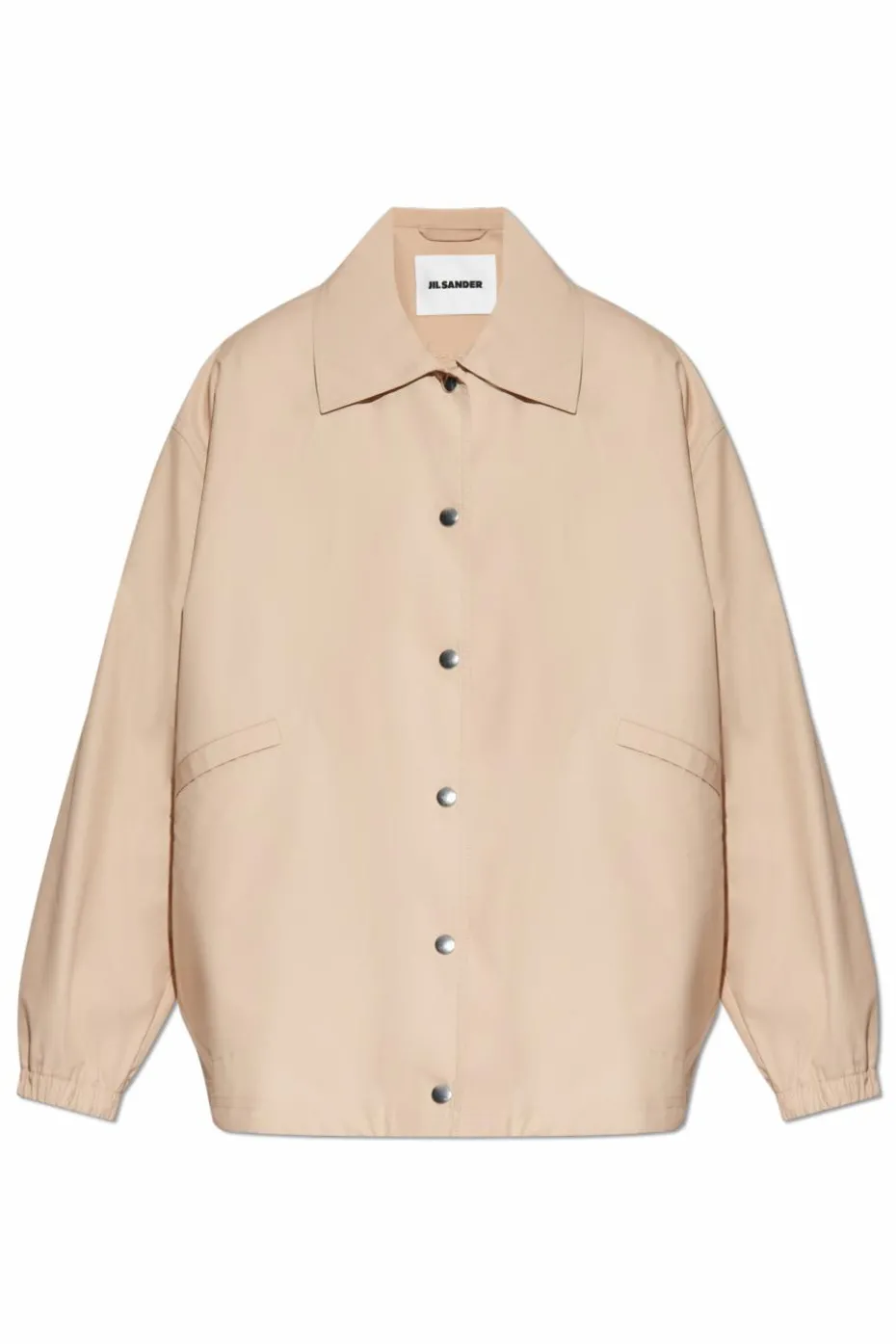 JIL SANDER beige Loose-fitting cotton jacket