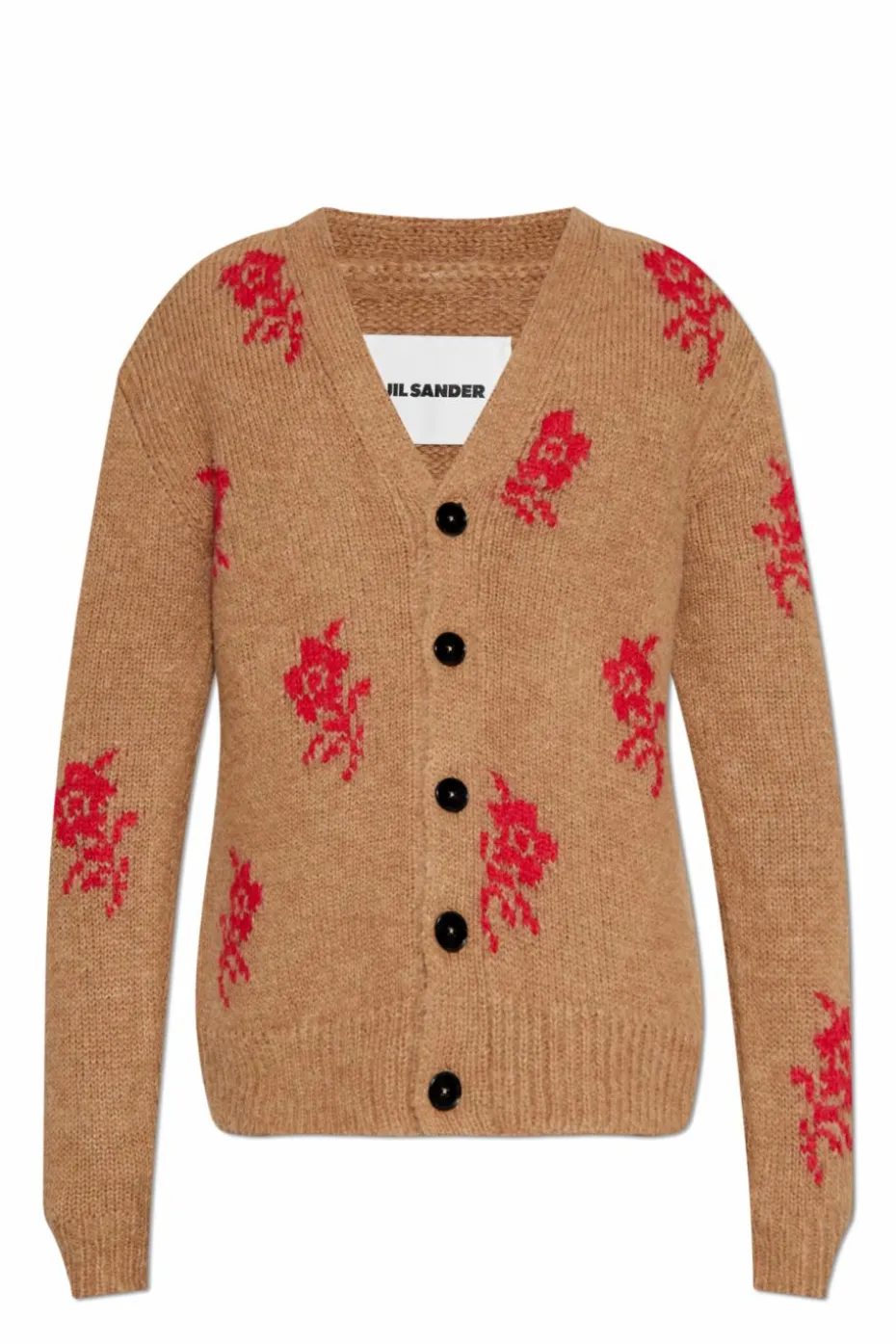 JIL SANDER beige Wool cardigan