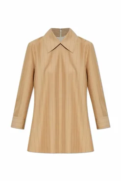 JIL SANDER beige Wool shirt