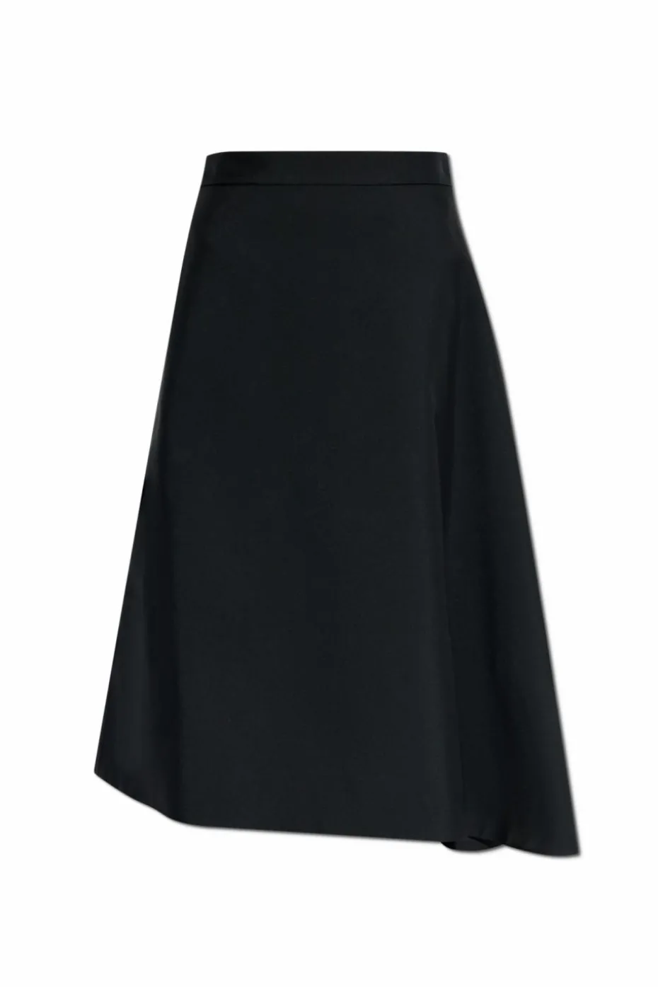JIL SANDER BLACK A-line skirt
