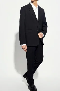 JIL SANDER BLACK Blazer with notch lapels