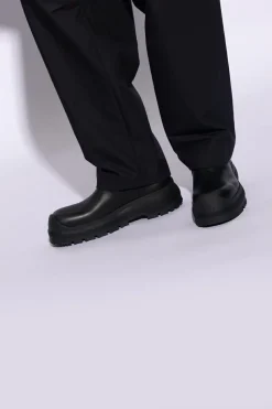 JIL SANDER+ BLACK Chelsea boots with logo