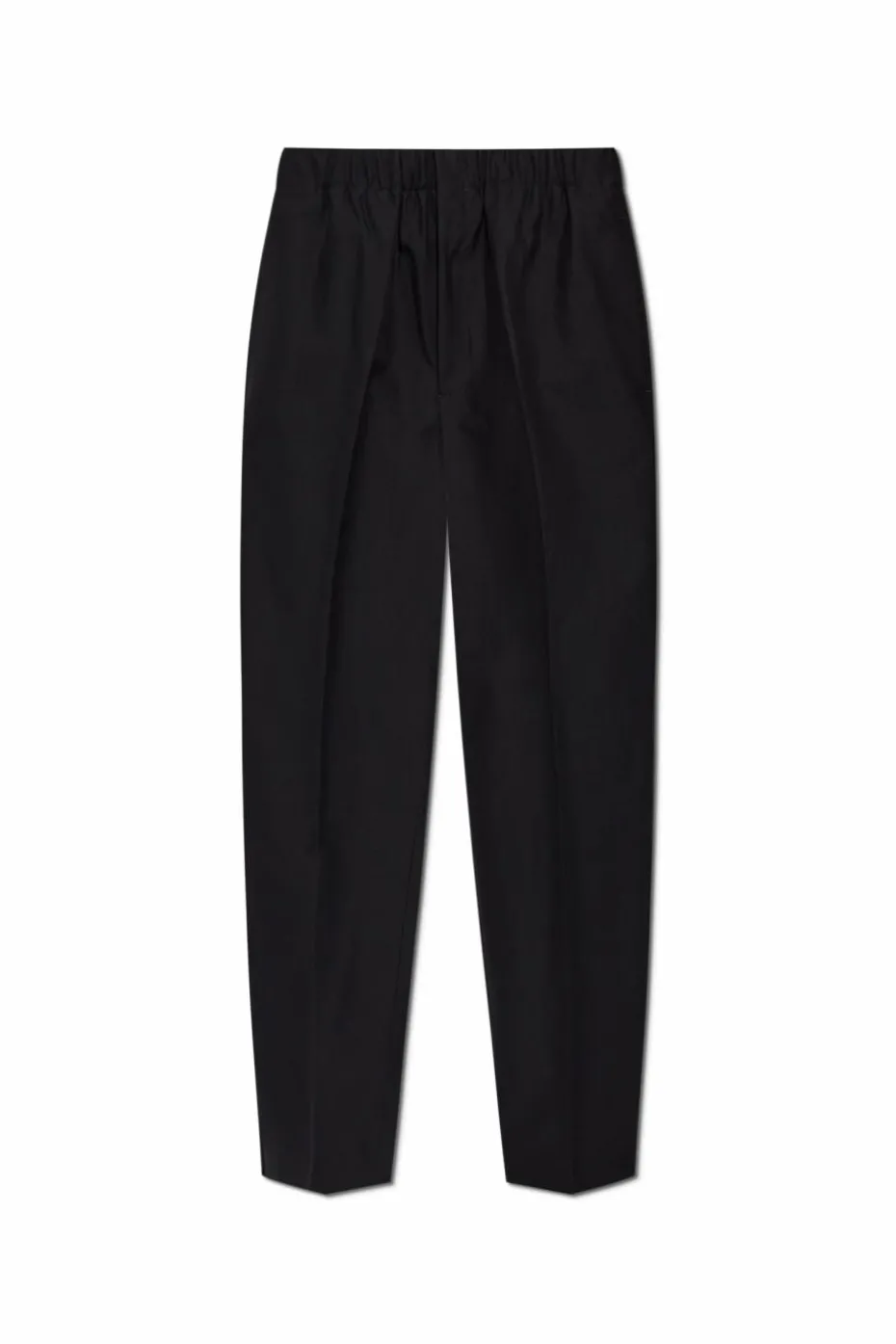 JIL SANDER BLACK Creased pants