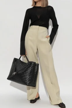 JIL SANDER BLACK Crewneck Sweater