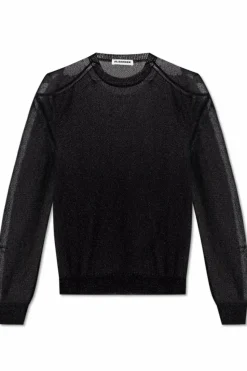 JIL SANDER BLACK Double-layer top
