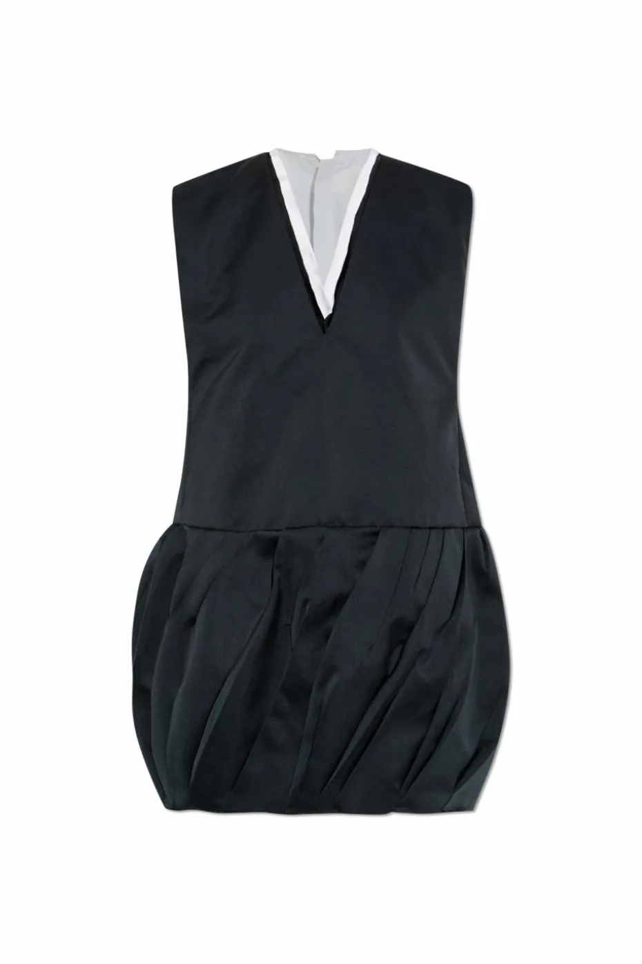 JIL SANDER BLACK Dress with a V-neckline