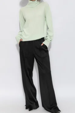 JIL SANDER BLACK JIL SANDER Pleated Trousers