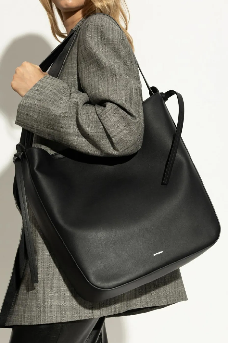 JIL SANDER BLACK Leather bag