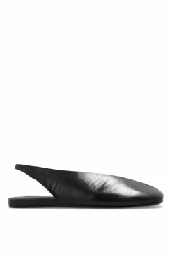 JIL SANDER BLACK Leather ballet flats