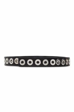 JIL SANDER BLACK Leather belt