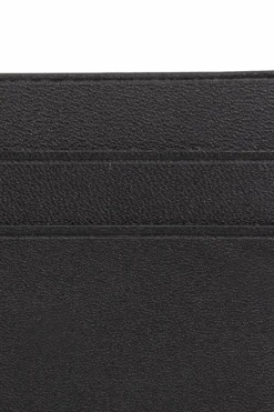 JIL SANDER BLACK Leather card case