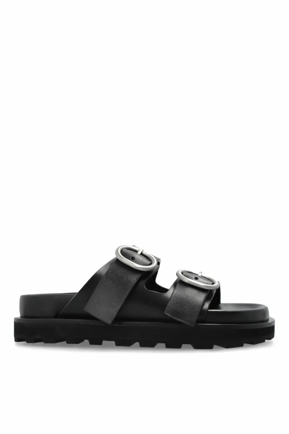 JIL SANDER+ BLACK Leather sandals