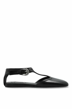 JIL SANDER BLACK Leather shoes