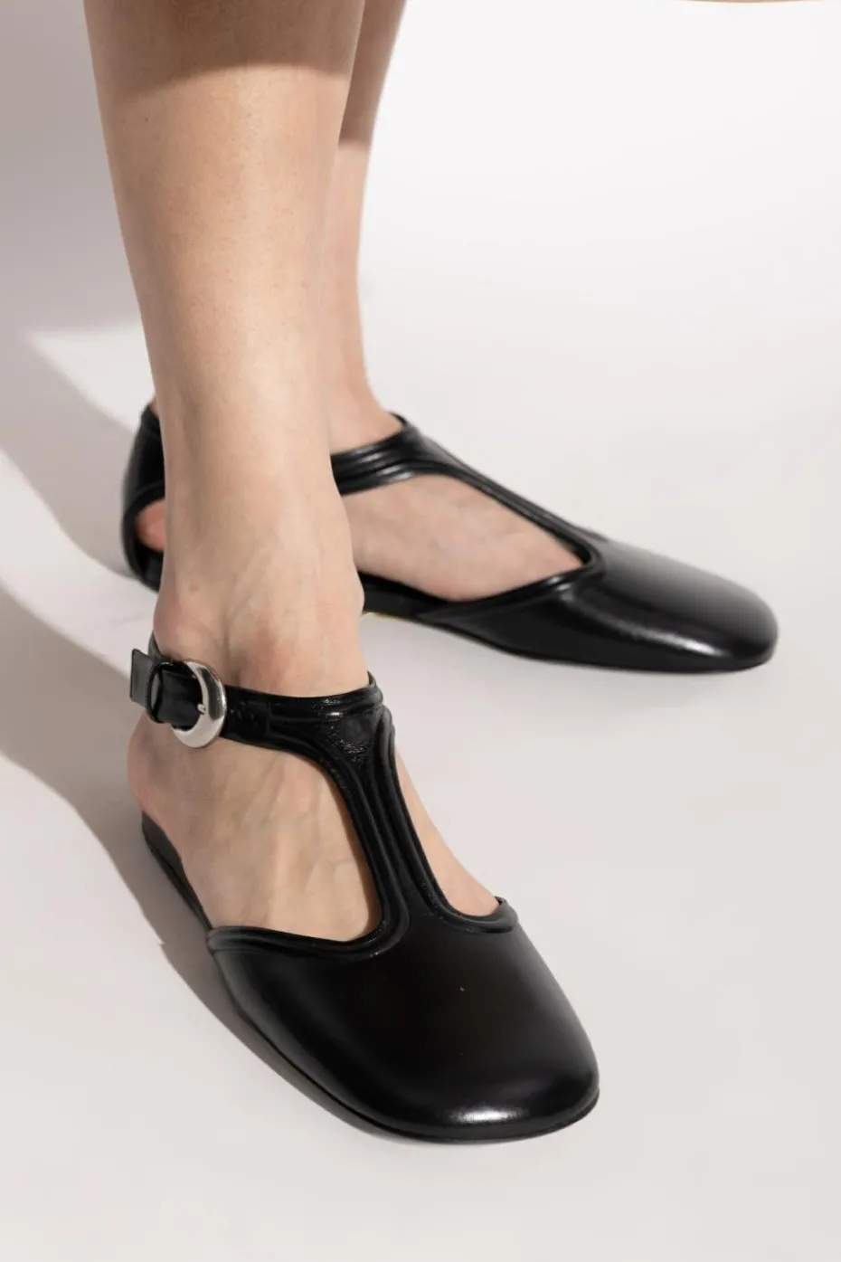 JIL SANDER BLACK Leather shoes
