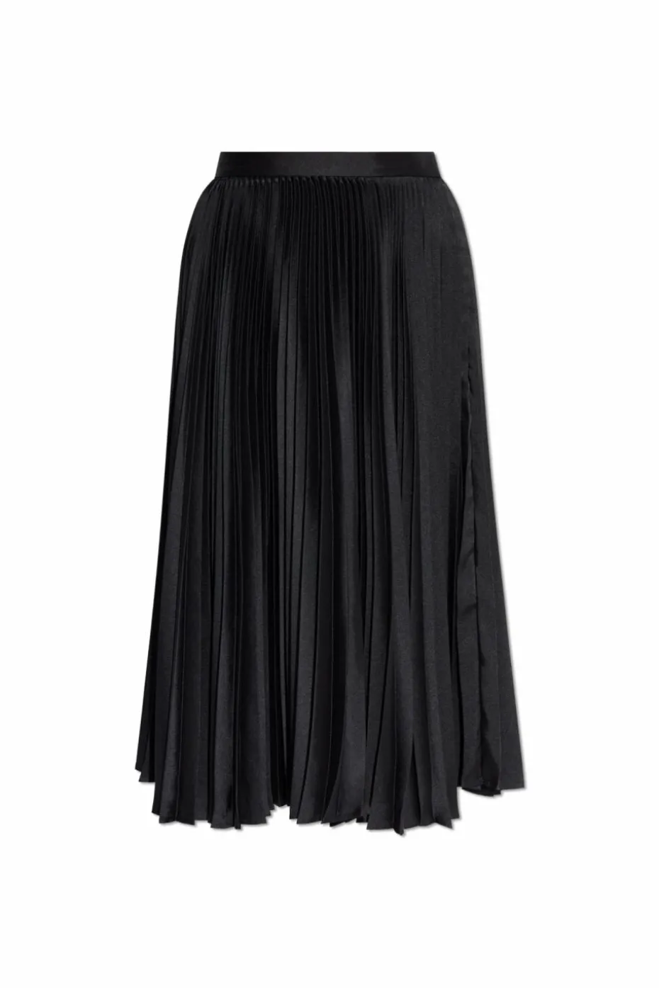 JIL SANDER BLACK Pleated skirt