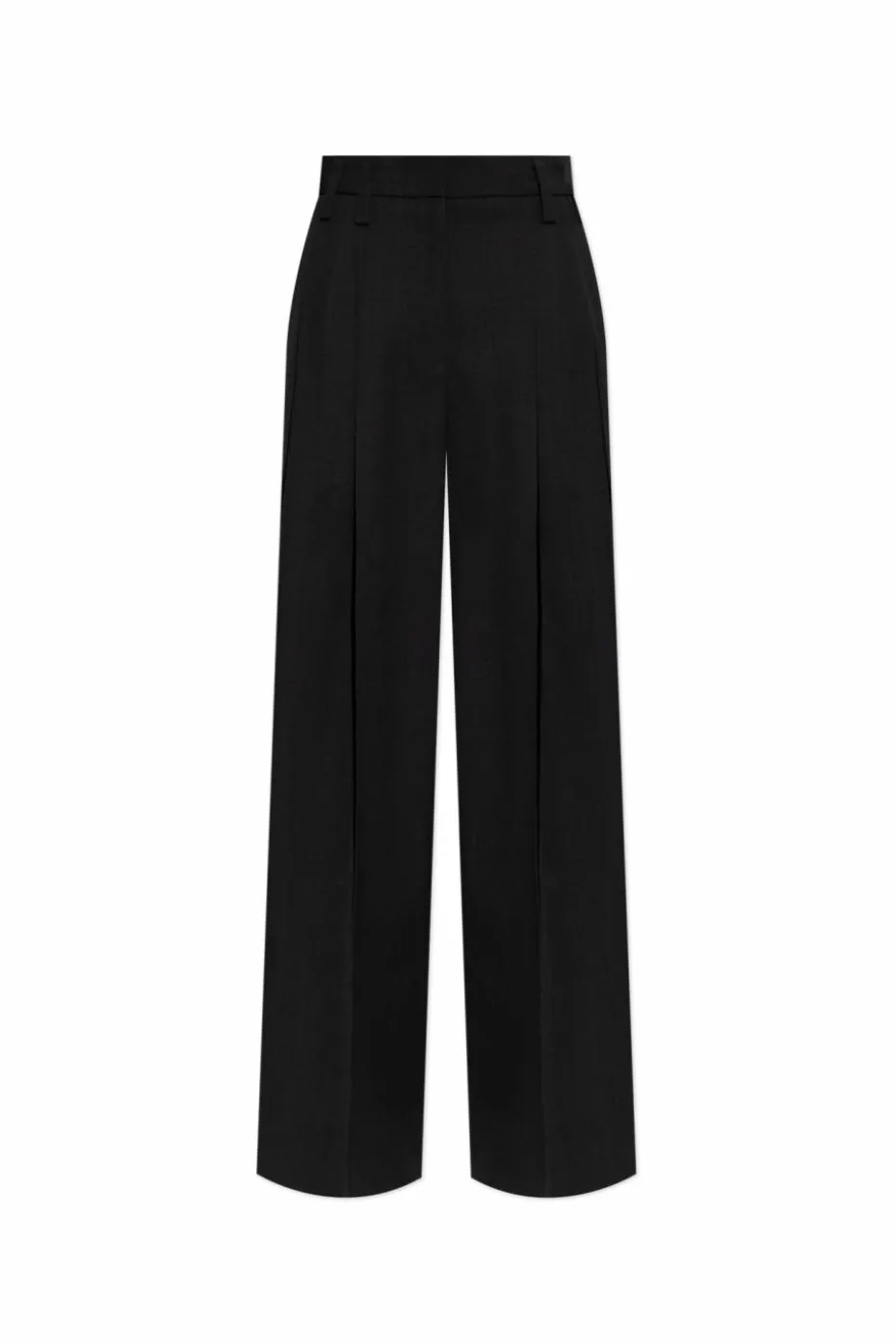 JIL SANDER BLACK Pleated pants
